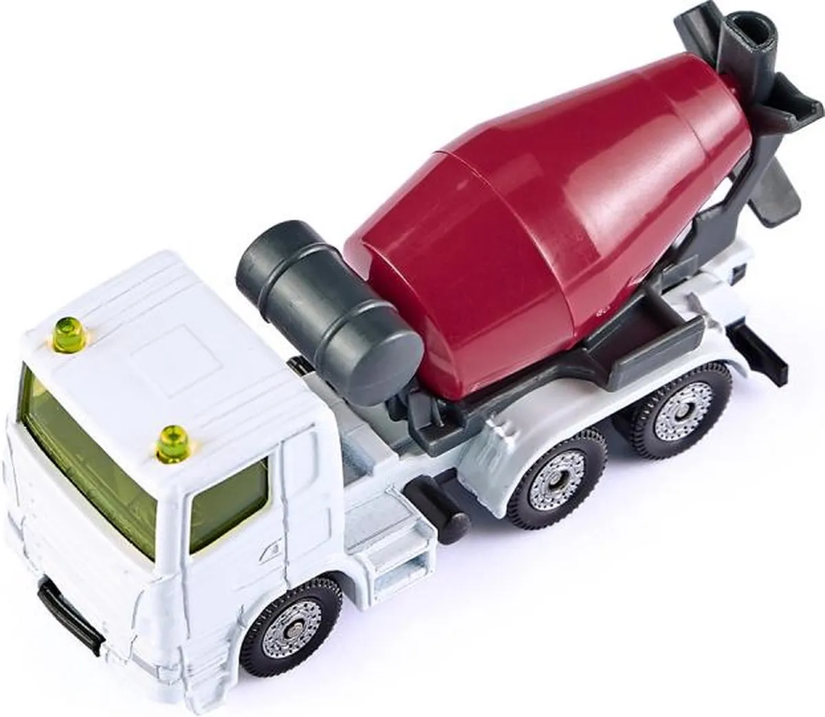 SIKU Betonwagen & Kieper 20cm Staal - Wit/Rood