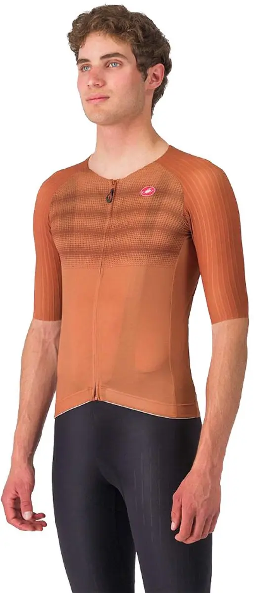 Castelli Aero Rc 8s Triatlonshirt Met Korte Mouwen Bruin 2XL Man