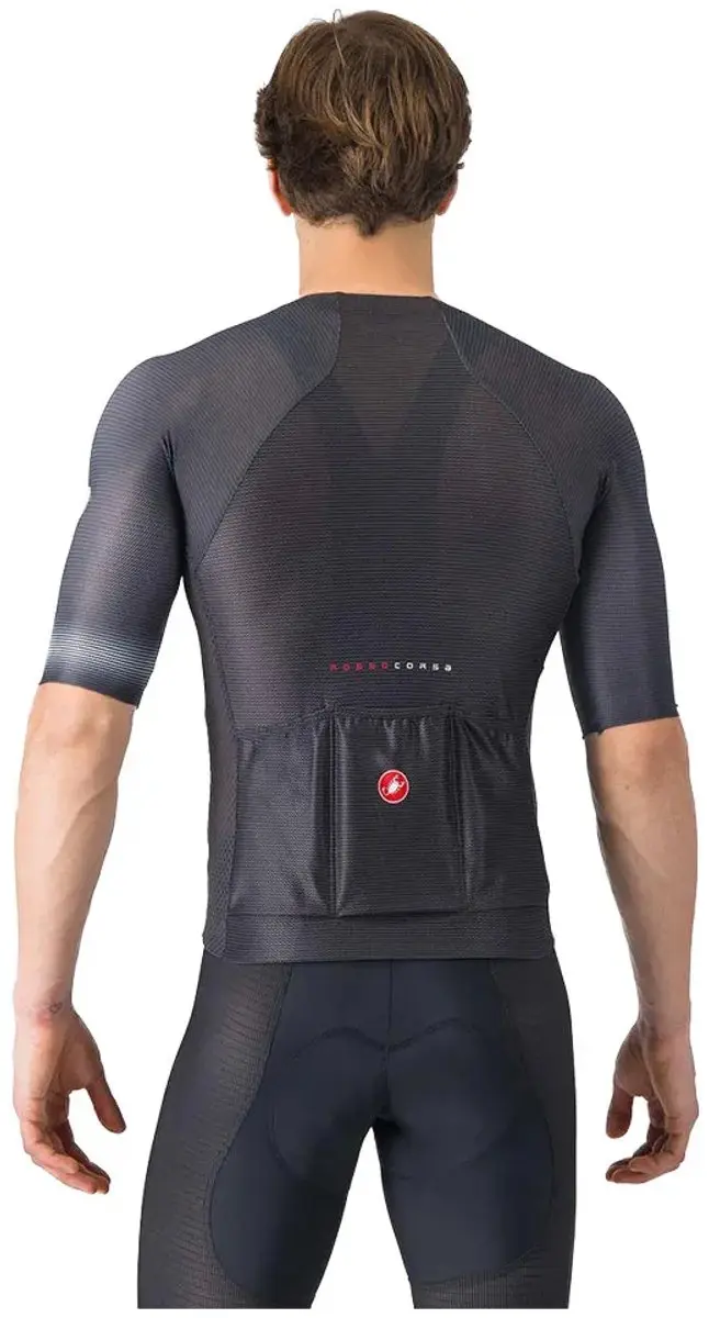 Castelli Climber's A/C Korte Mouw Wielertrui 2XL - Zwart