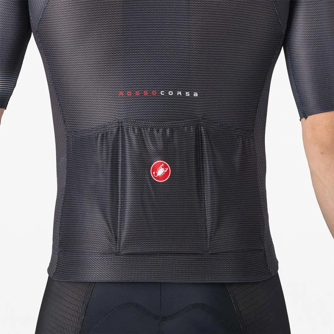 Castelli Climber's A/C Korte Mouw Wielertrui 2XL - Zwart