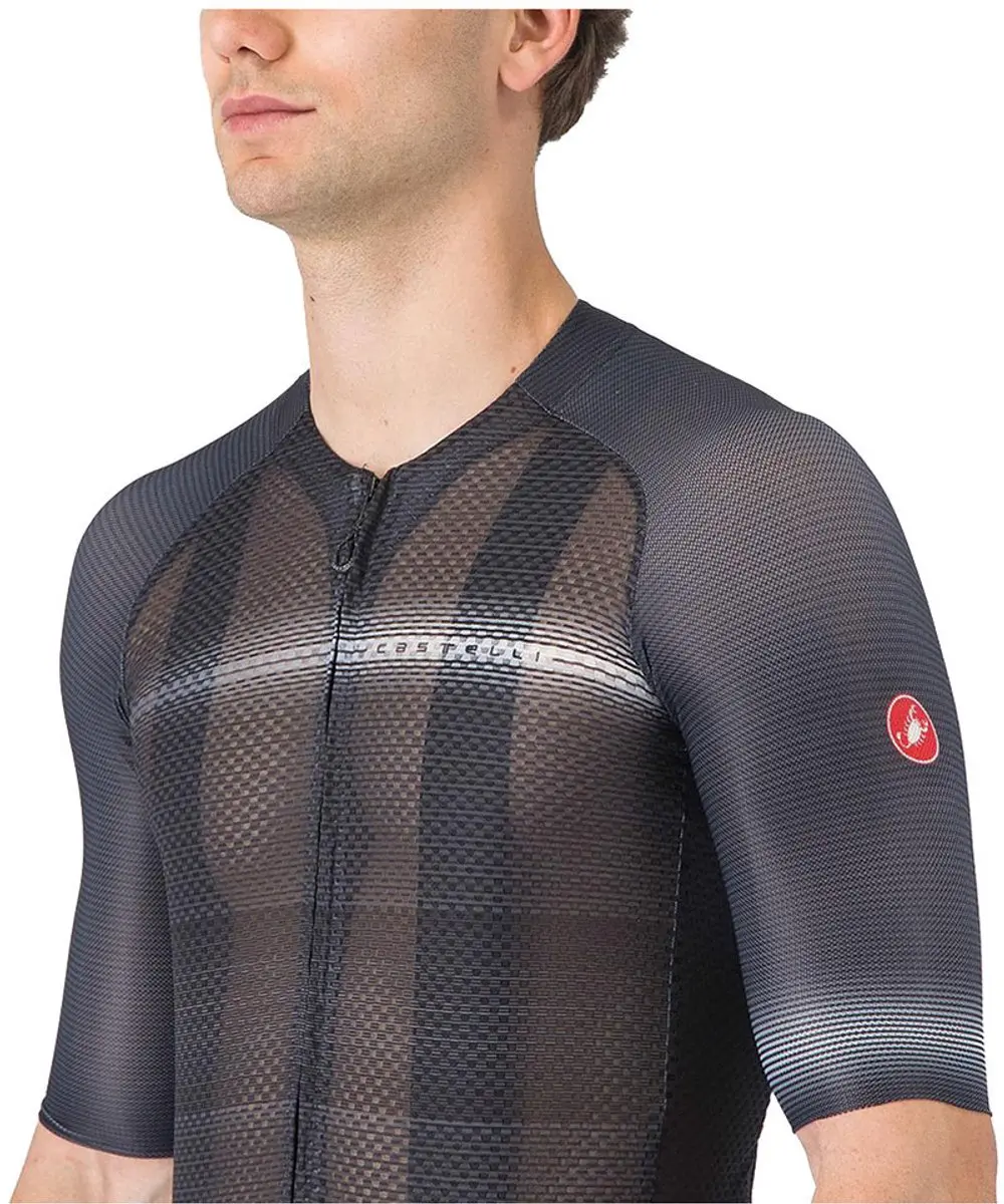 Castelli Climber's A/C Korte Mouw Wielertrui 2XL - Zwart