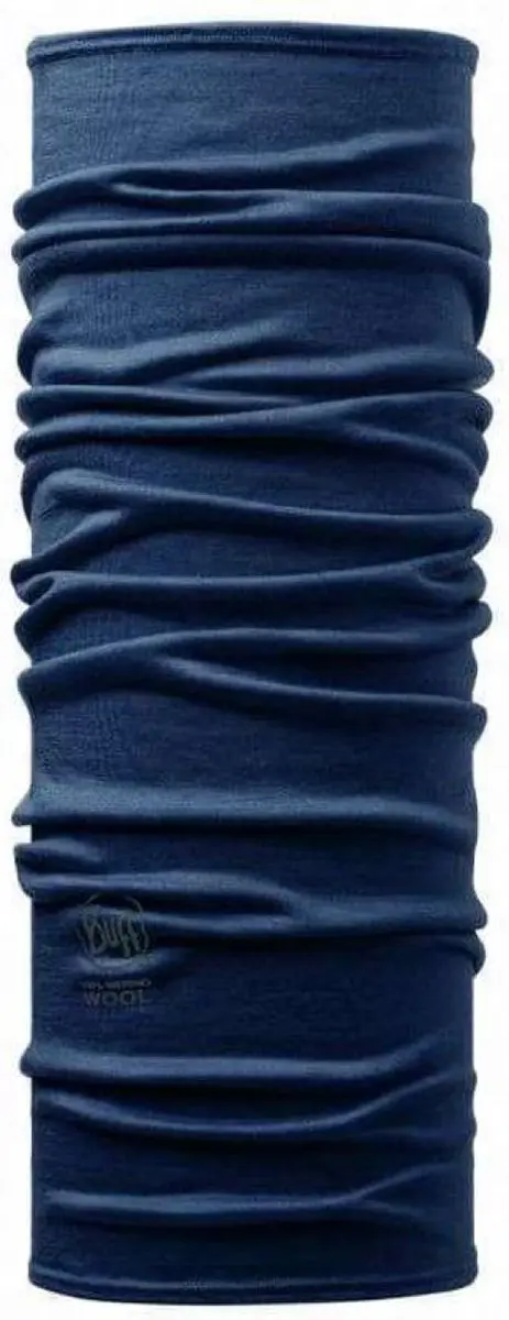 Buff Merino Lightweight SOLID POOL Nekwarmer - Blauw