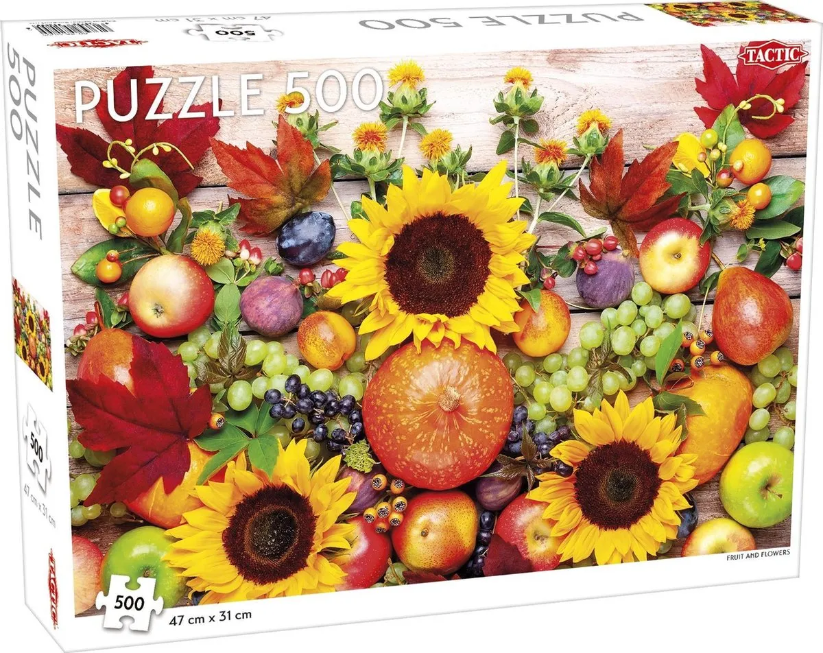 Tactic Fruit and Flowers Puzzel 500 Stukjes