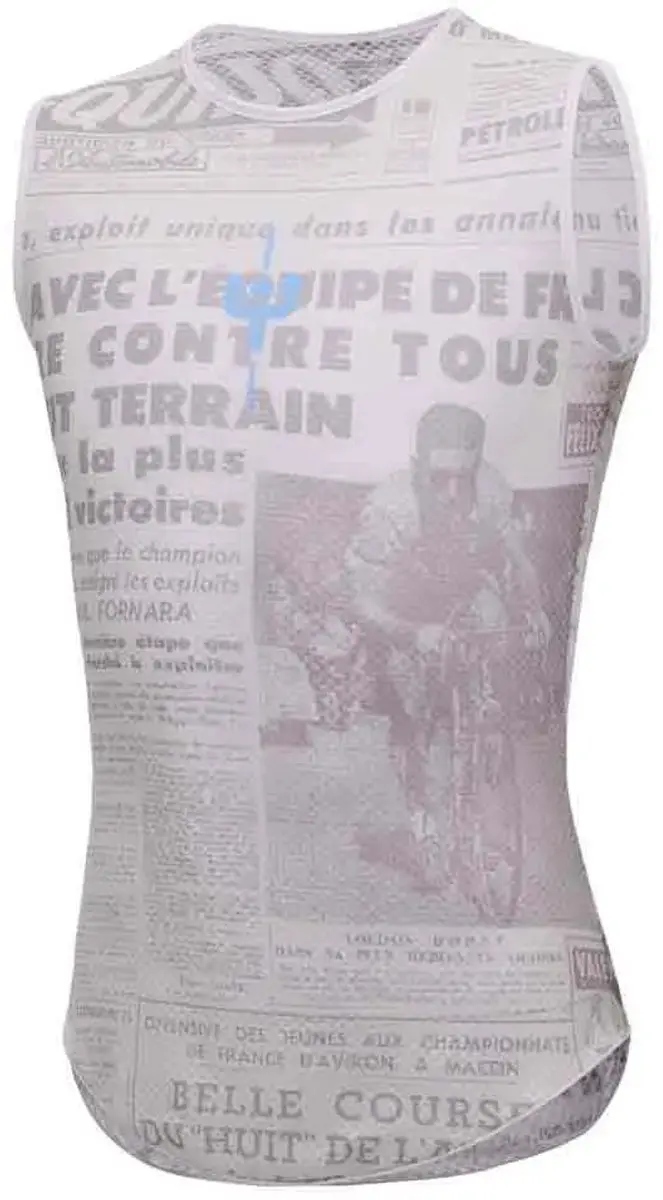 Santini Mj Lieve Mont Ventoux Mouwloos Basislaag - Grijs XS