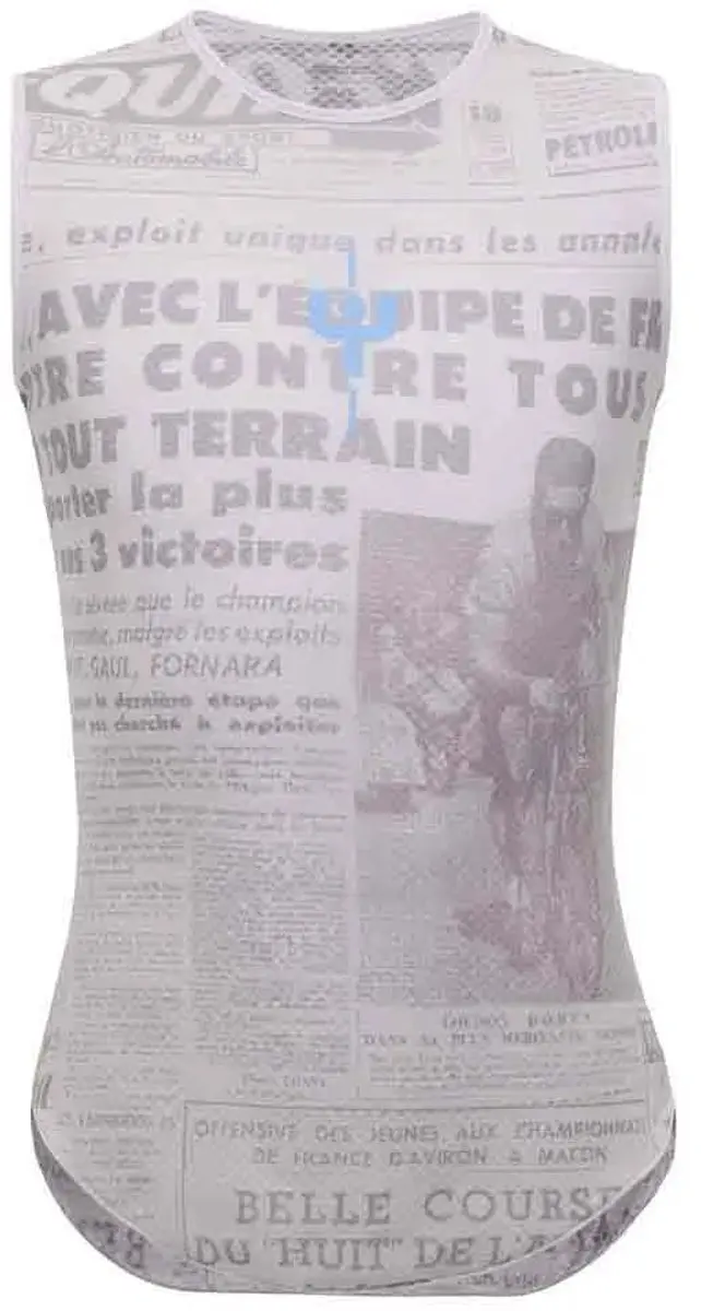 Santini Mj Lieve Mont Ventoux Mouwloos Basislaag - Grijs XS - afbeelding 6 van 6