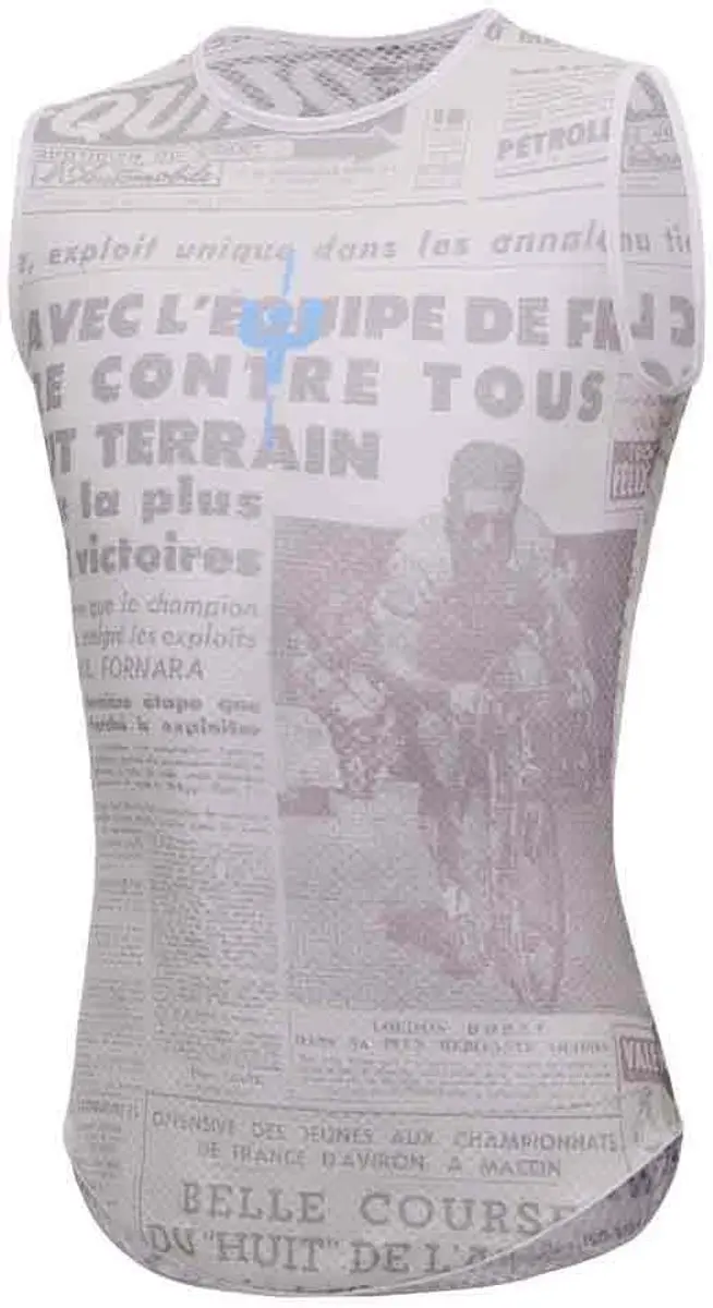 Santini Mj Lieve Mont Ventoux Mouwloos Basislaag - Grijs XS