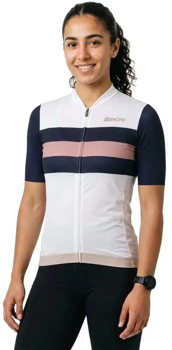 Santini Bengal Korte Mouw Wielertrui - Zwart - XXS - afbeelding 2 van 2