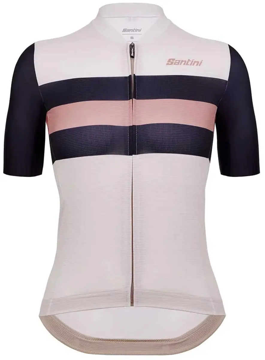 Santini Eslk Bengal Korte Mouw Wielertrui Zwart 2XS Vrouw