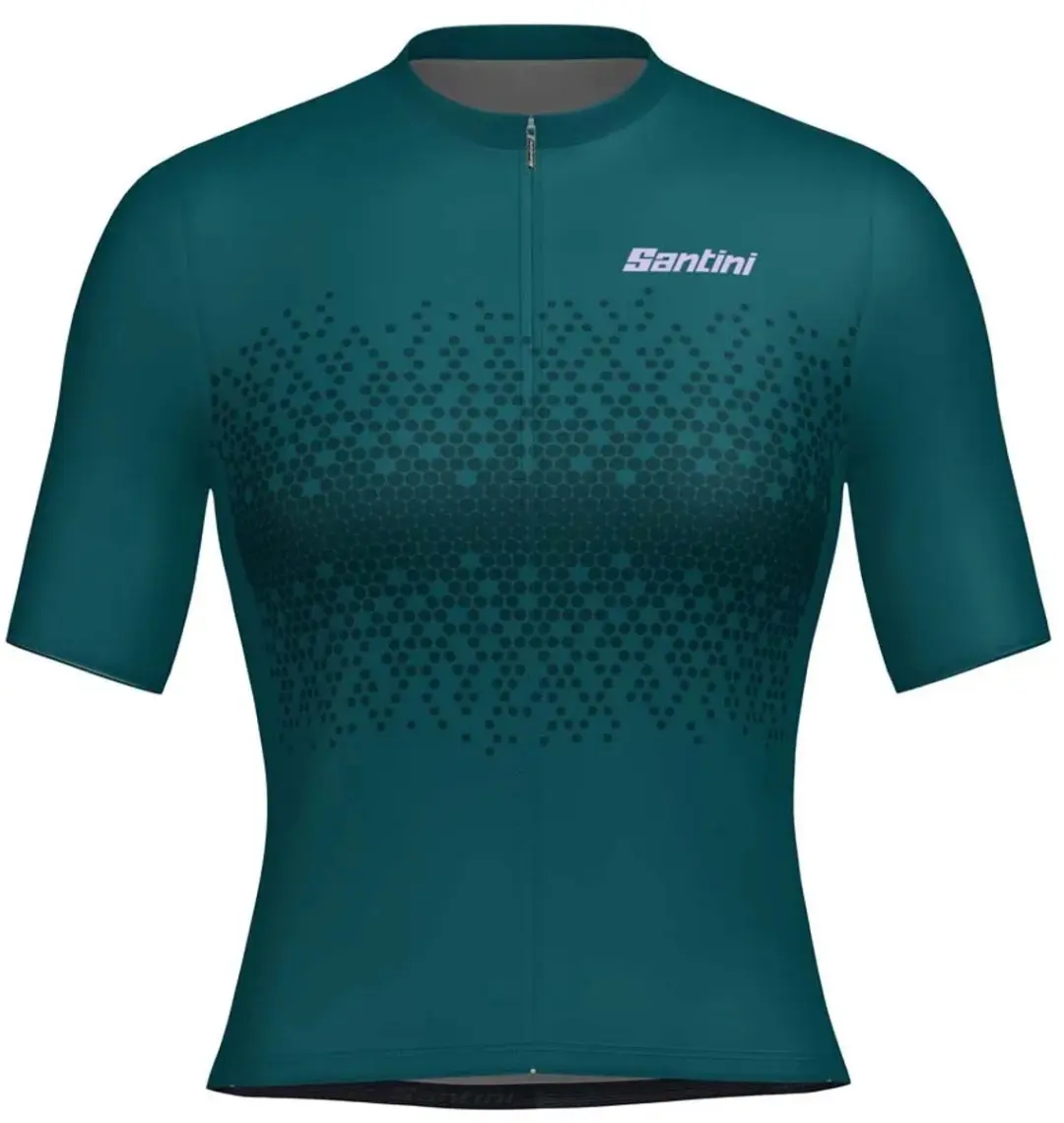 Santini Moon Korte Mouw Wielertrui Groen 2XL Vrouw