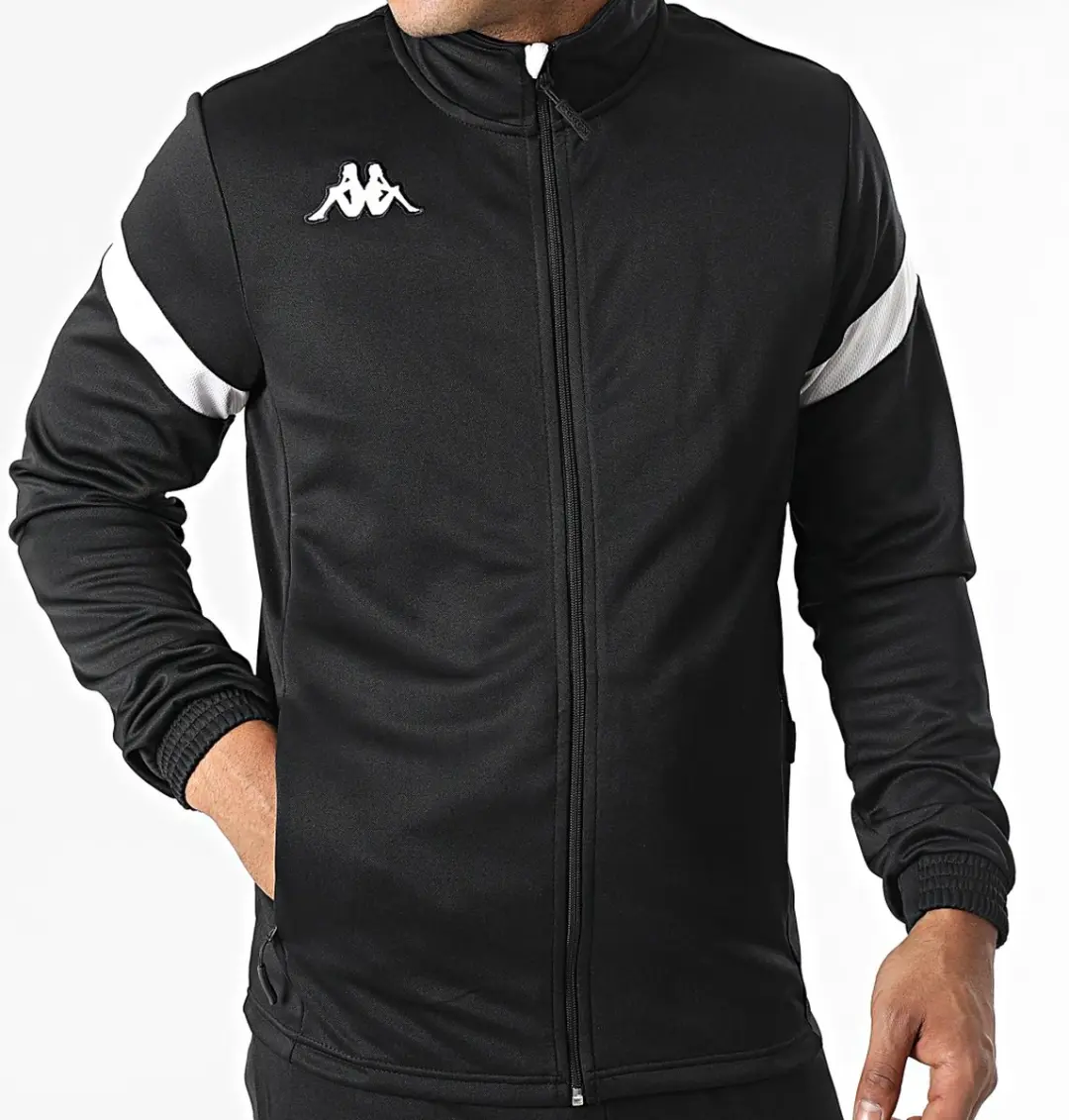 Kappa Core Dalcito Heren Trainingspak - L - Zwart/Wit