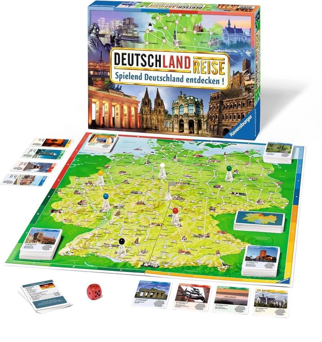 Ravensburger Deutschlandreise Bordspel - Geel