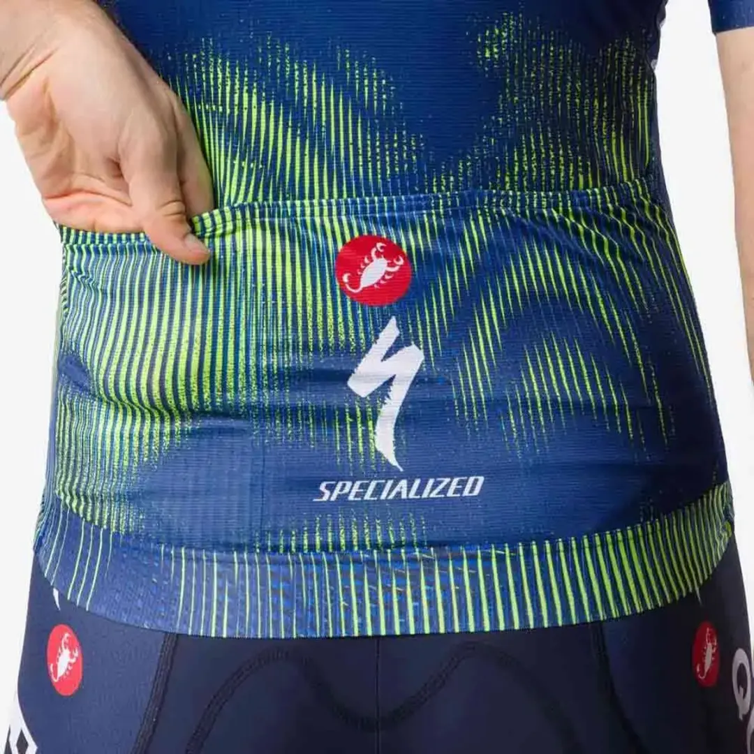 Castelli Pro Wind Soudal Quick-Step 2026 Gilet - L - Blauw/Electric Lime