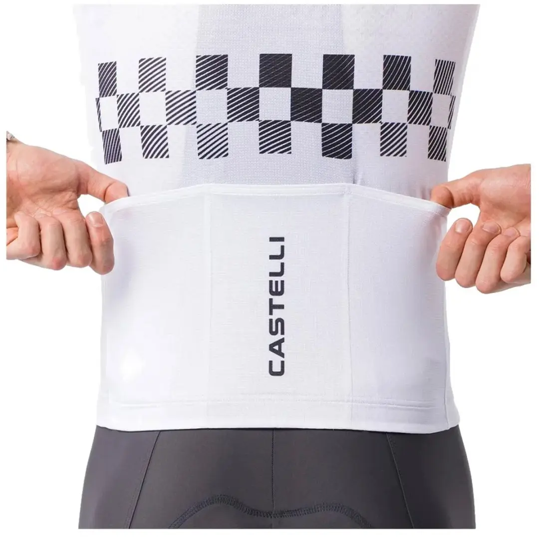 Castelli Giro 109 Blockhaus Wielertrui M - Wit/Zwart
