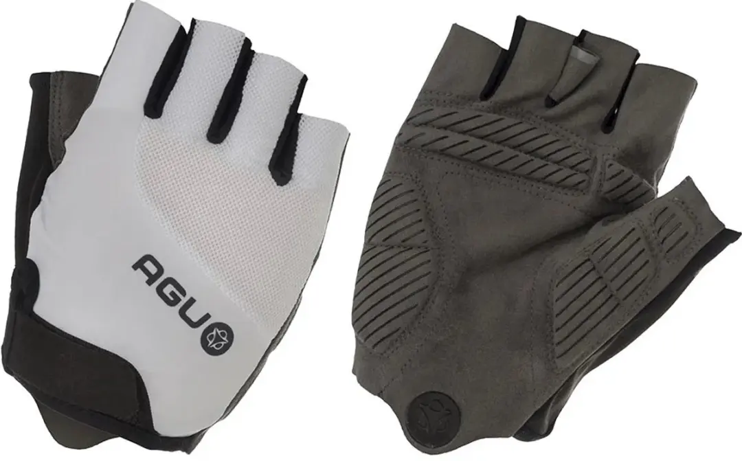 AGU Super Gel Fietshandschoenen - Vingerloos 4mm Wit XL