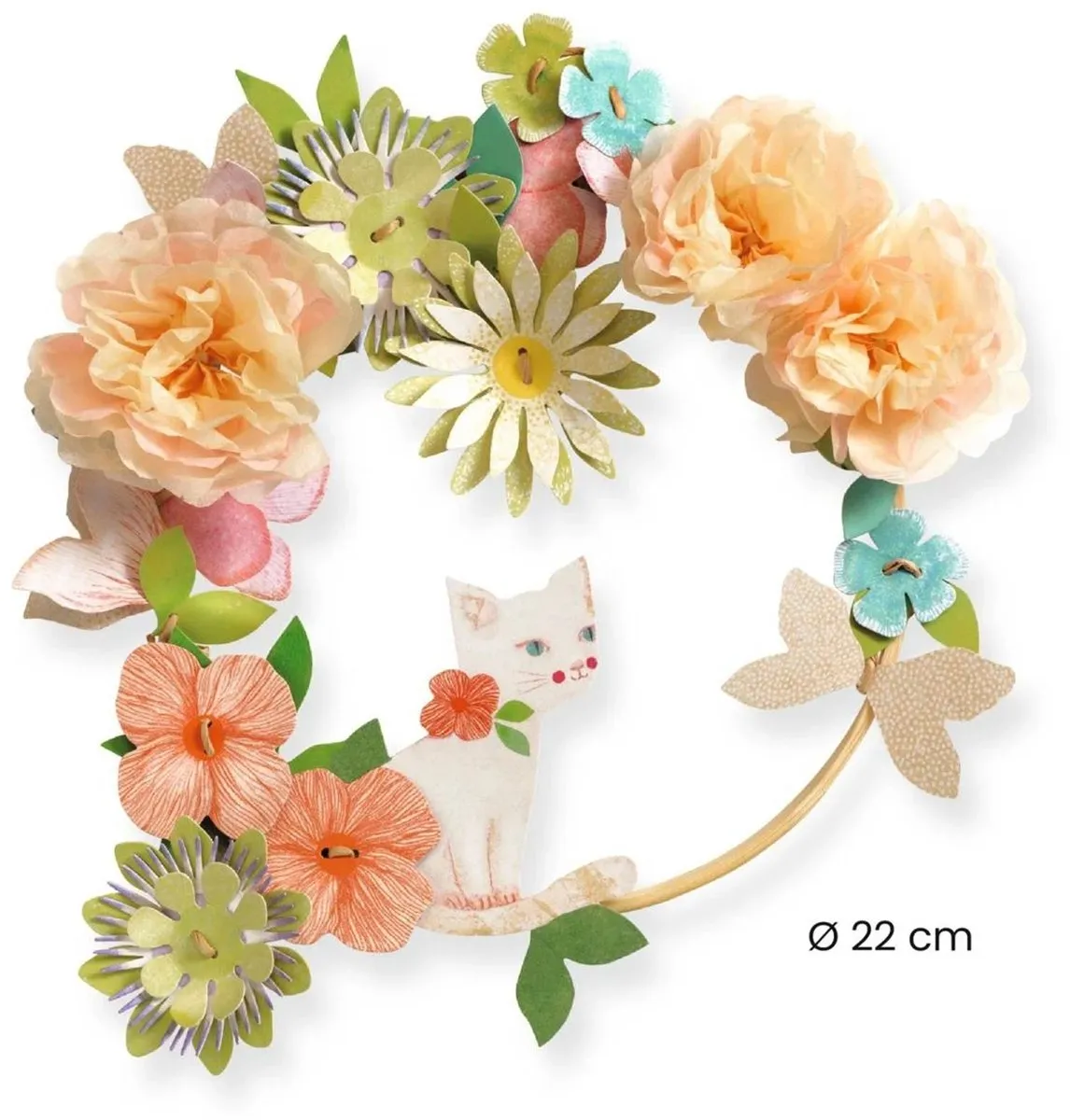 Djeco Knutselset Bloemenkrans Dalia - Multicolore - afbeelding 3 van 5