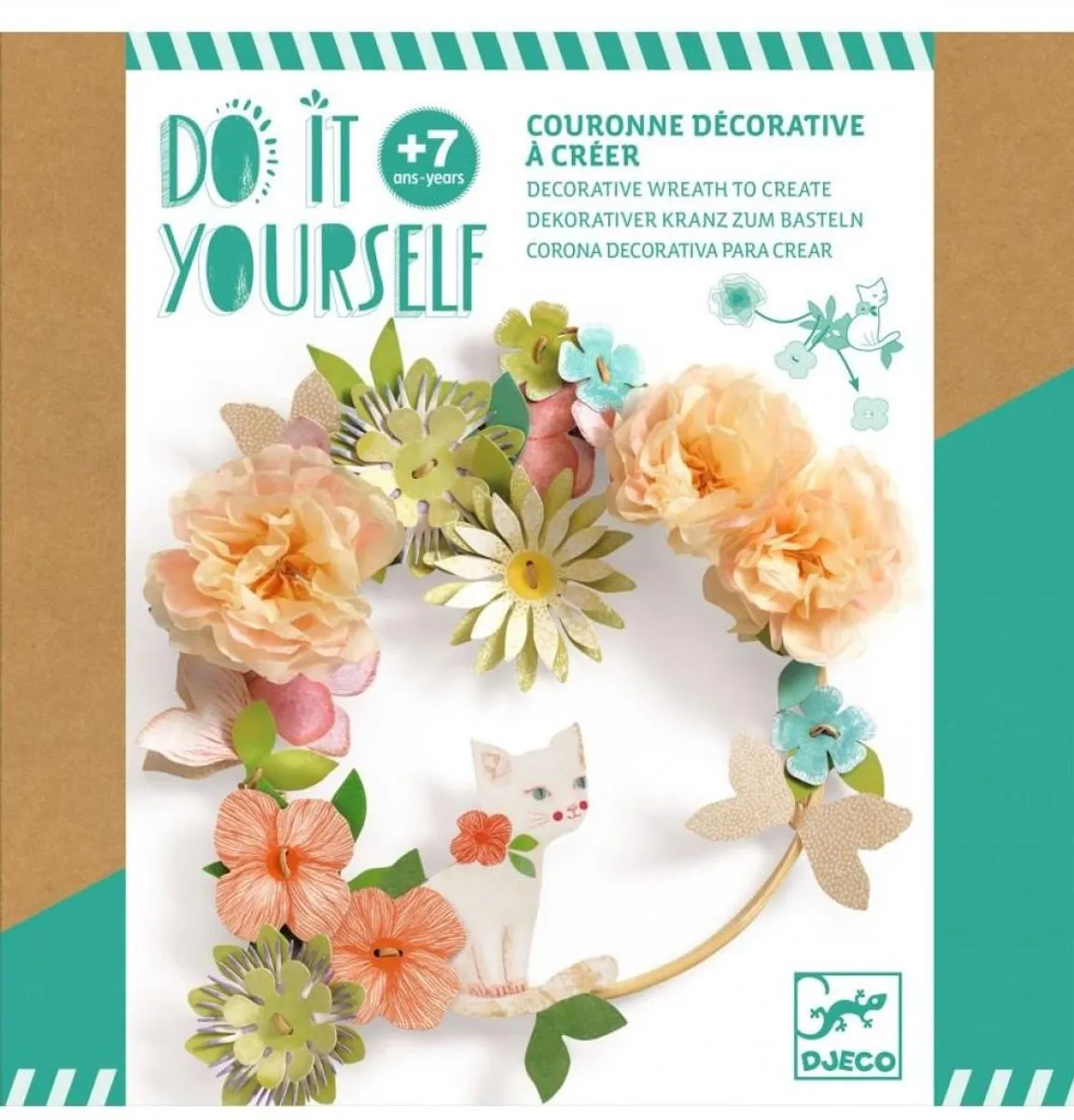 Djeco Knutselset Bloemenkrans Dalia - Multicolore - afbeelding 5 van 5
