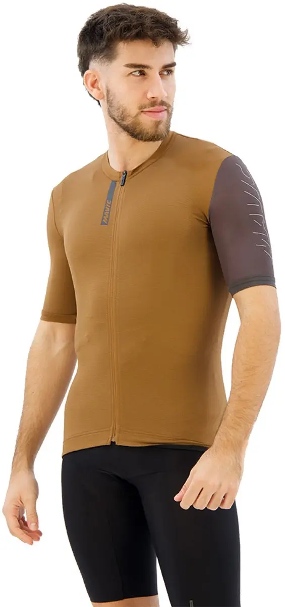 Mavic Essential Korte Mouw Wielertrui S - Bruin