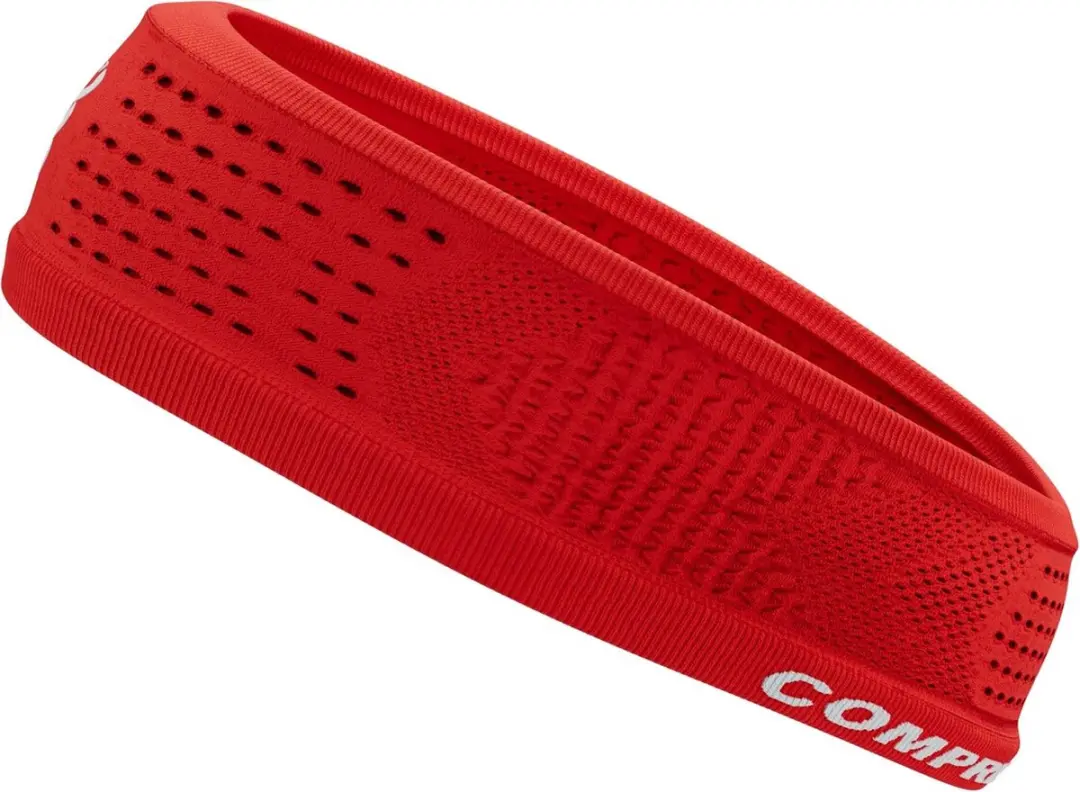 Compressport Thin Headband On/Off 2.0 - Hoofdband - Core Rood/Wit