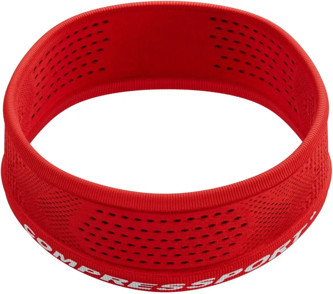Compressport Thin Headband On/Off 2.0 - Hoofdband - Core Rood/Wit