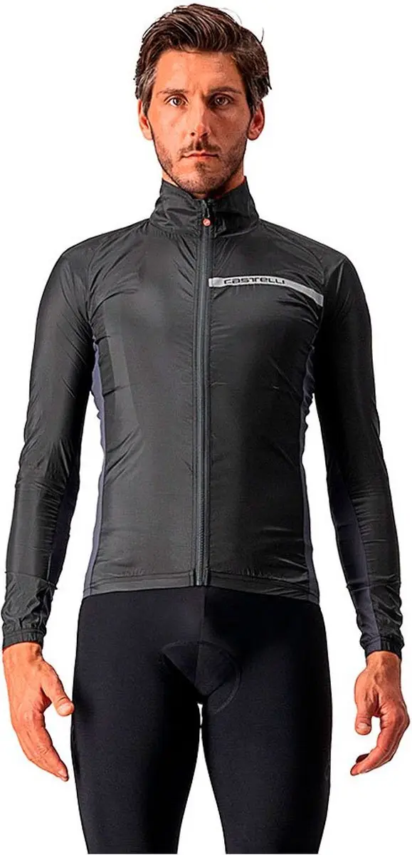 Castelli Squadra Stretch Jacket Light Black/Dark Gray - Heren - S - afbeelding 5 van 6