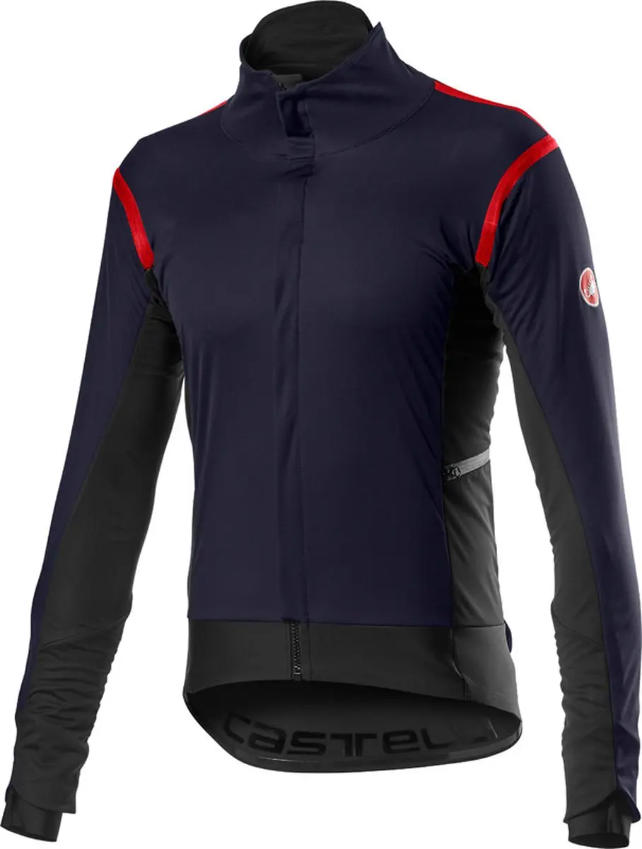 Castelli Fietsjack Lange mouwen Rain or Shine Heren Blauw
