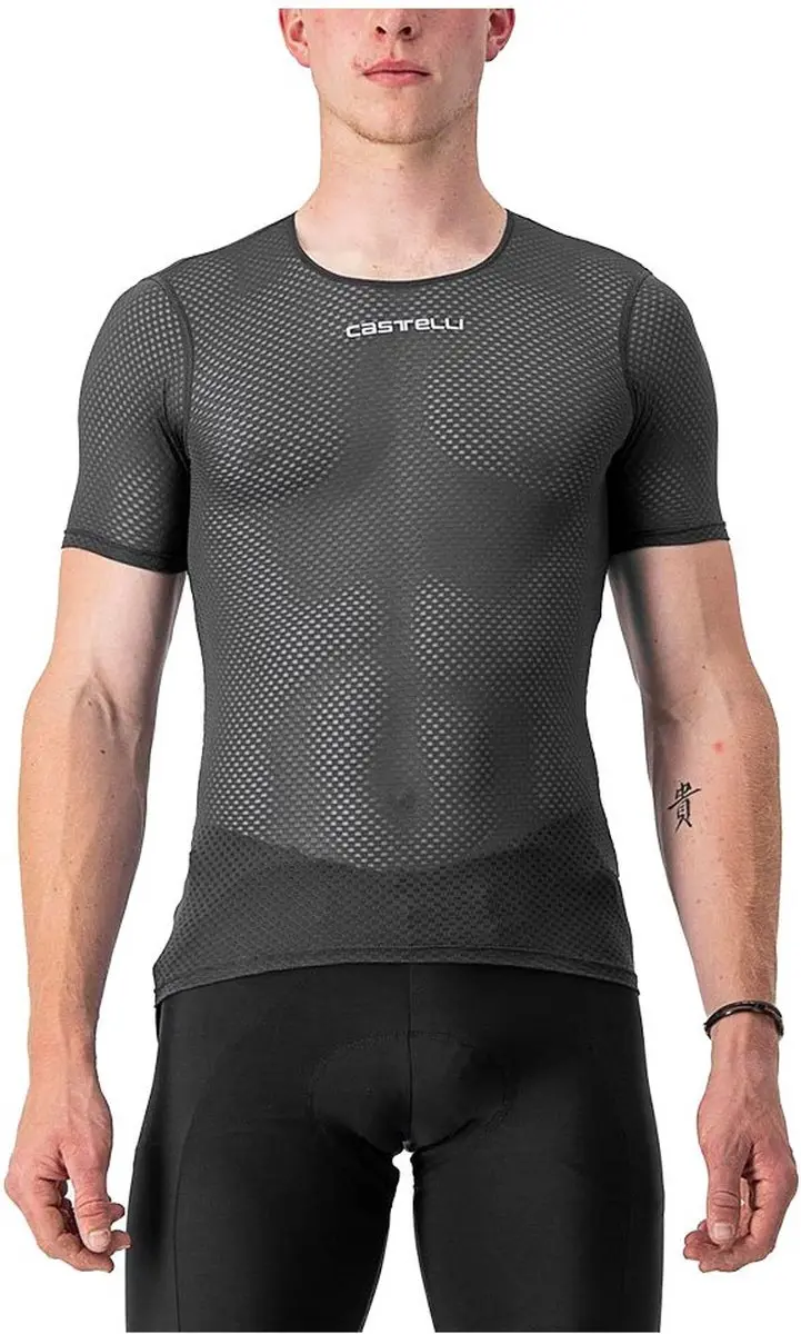 Castelli Pro Mesh 2.0 Korte Mouwen Basislaag Zwart M Man