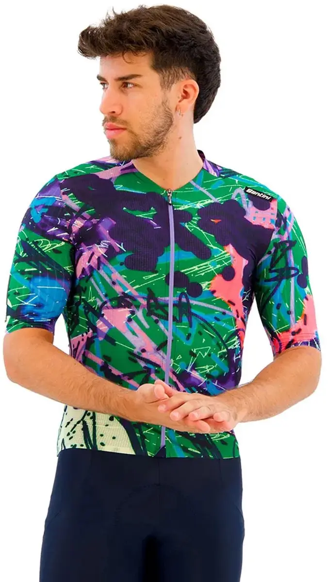 Santini Redux Loud Korte Mouw Wielertrui Veelkleurig 2XL Man