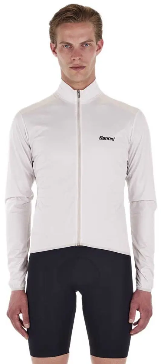 Santini Packable Windbreaker Jas Wit XS
