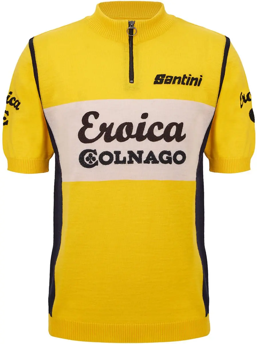 Santini Eroica Colnago Wielertrui - Geel - S