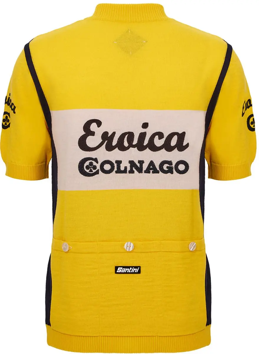 Santini Eroica Colnago Wielertrui - Geel - S