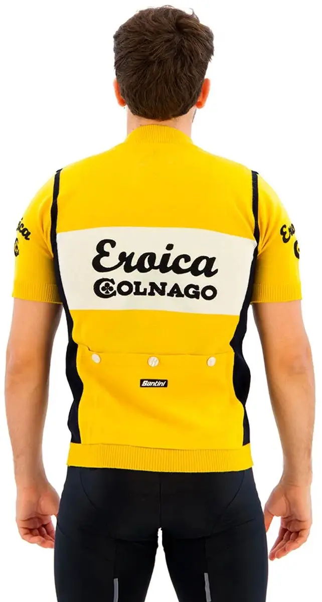 Santini Eroica Colnago Wielertrui - Geel - S