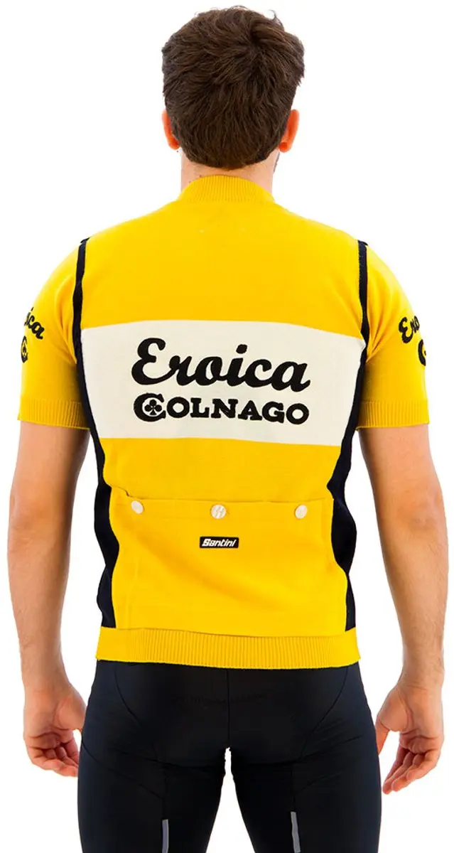 Santini Eroica Colnago Wielertrui - Geel - XL