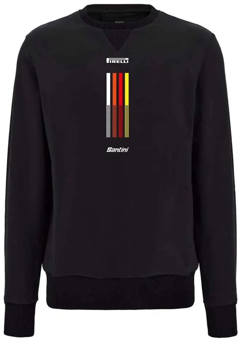 Santini Pirelli Tape Sweatshirt Zwart S Man