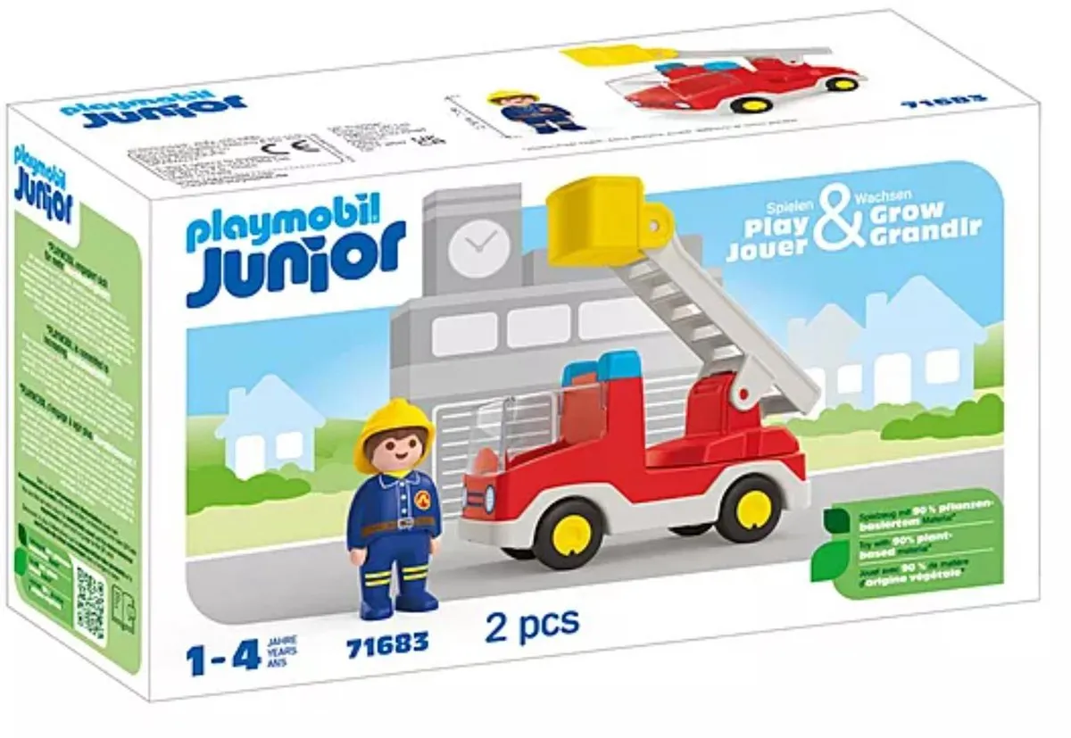 Playmobil Junior Brandweerwagen met ladder 71683