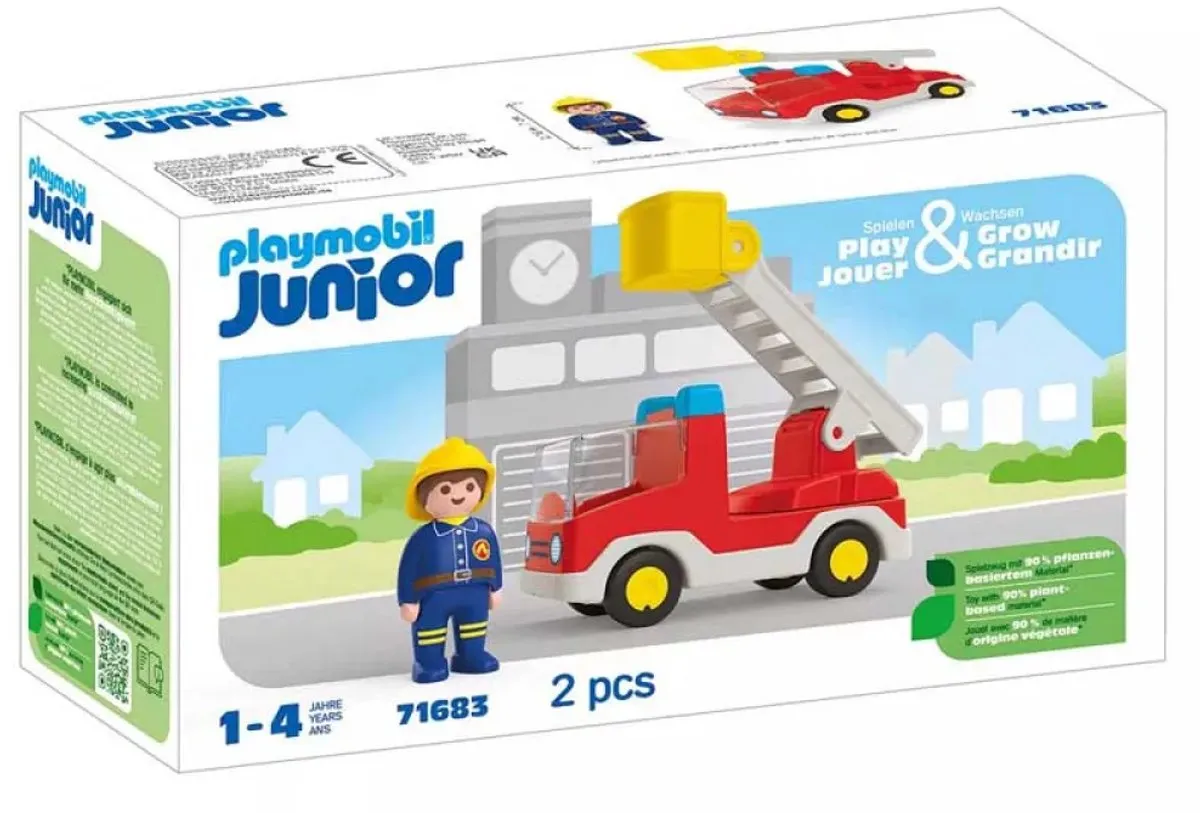 Playmobil Junior Brandweerwagen met ladder 71683 - Multicolor