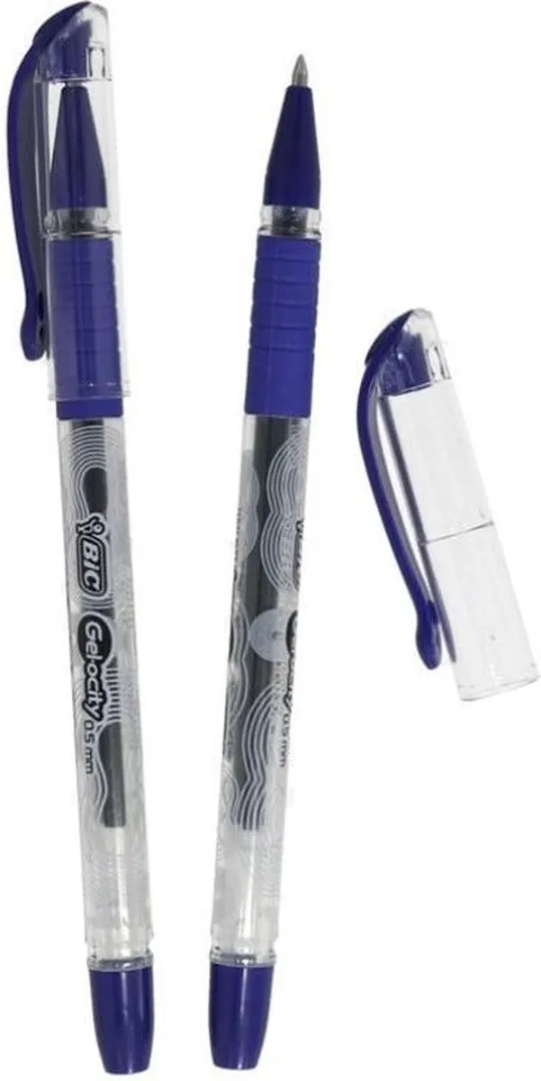 Bic Gel-ocity 0,5mm Gelpen - Blauw - 2 Stuks - afbeelding 4 van 5