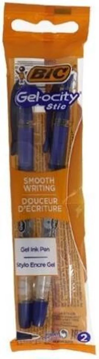 Bic Gel-ocity 0,5mm Gelpen - Blauw - 2 Stuks - afbeelding 2 van 5