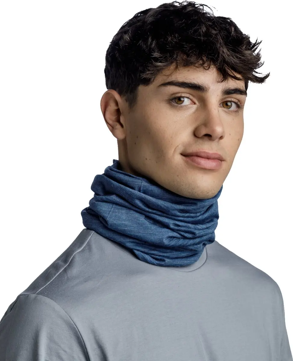 Buff Merino Lightweight Nekwarmer Tempest - Blauw