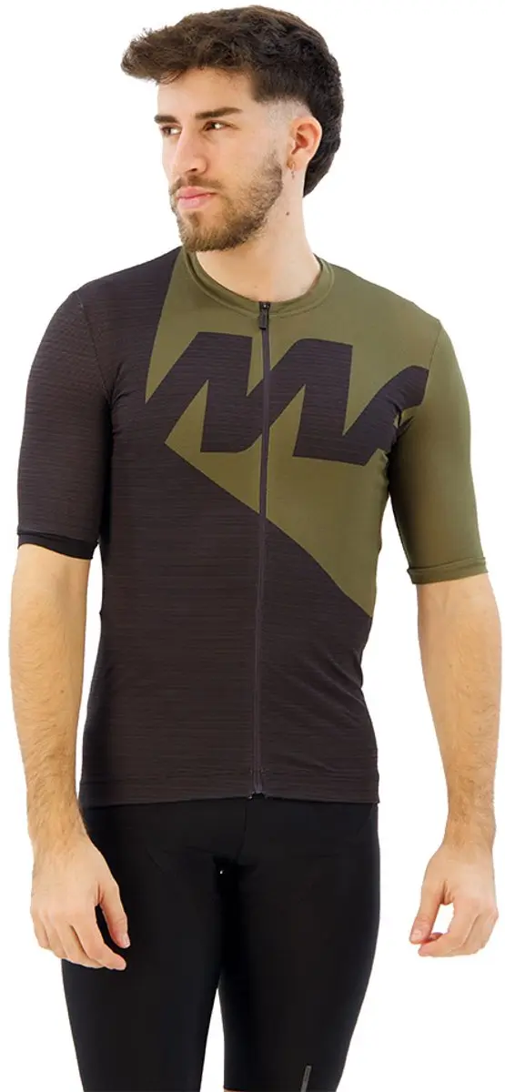 Mavic Aksium Graphic Korte Mouw Wielertrui Groen S Man