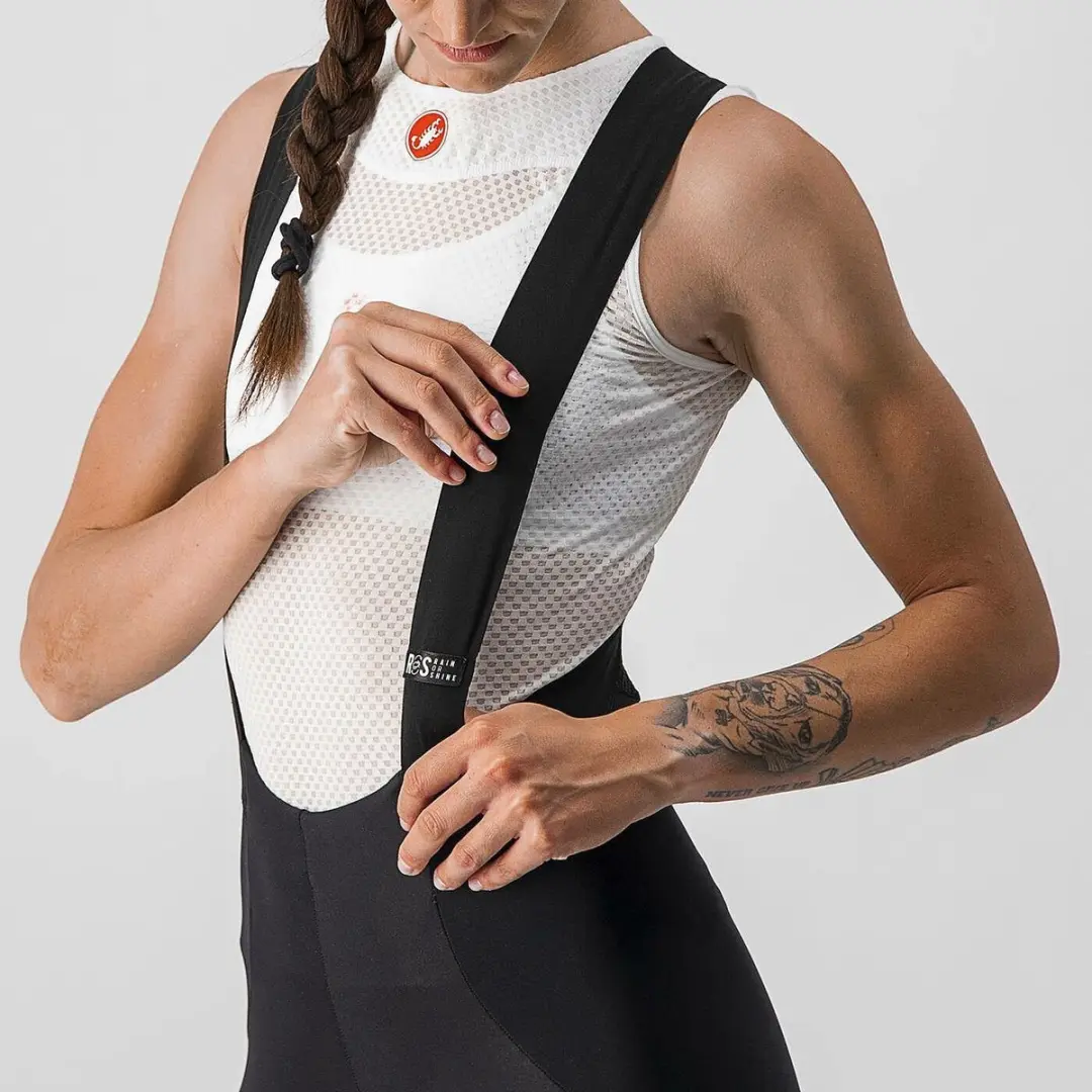 Castelli Sorpasso Ros Fietsbroek L - Zwart/Zilver