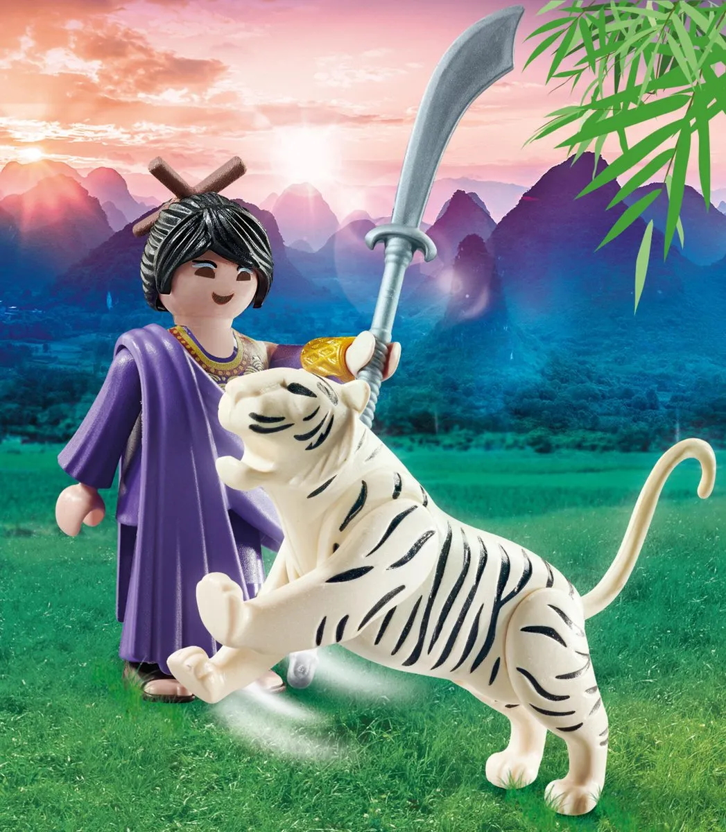 Playmobil Special Plus Aziatische Vechter met Tijger 70382 - Multicolor