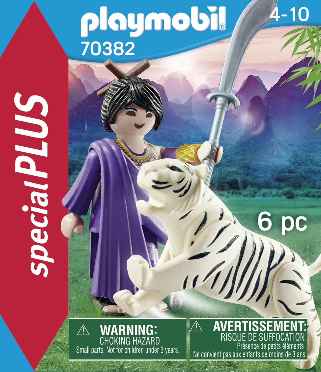 Playmobil Special Plus Aziatische Vechter met Tijger 70382 - Multicolor