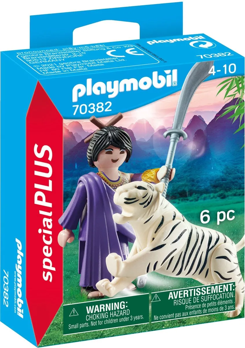 Playmobil Special Plus Aziatische Vechter met Tijger 70382