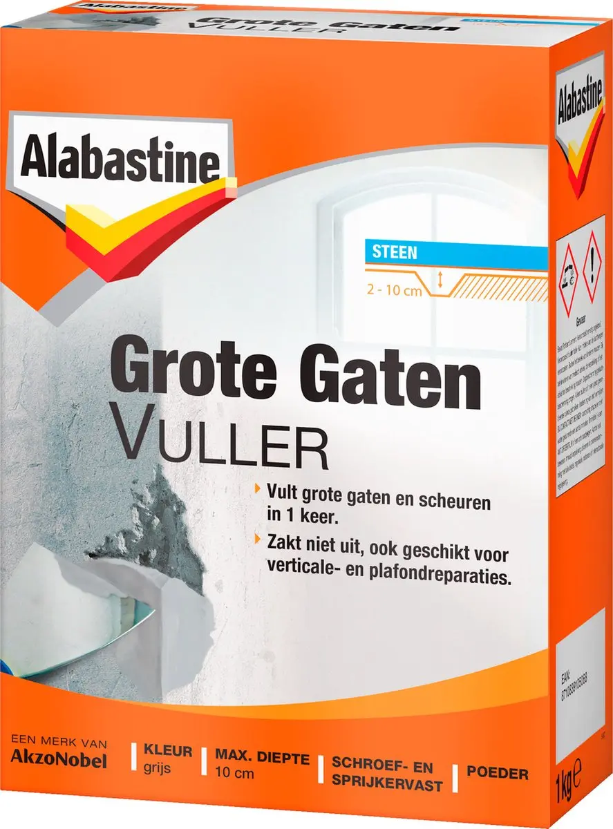 Alabastine Grote Gaten Muurvuller Poeder
