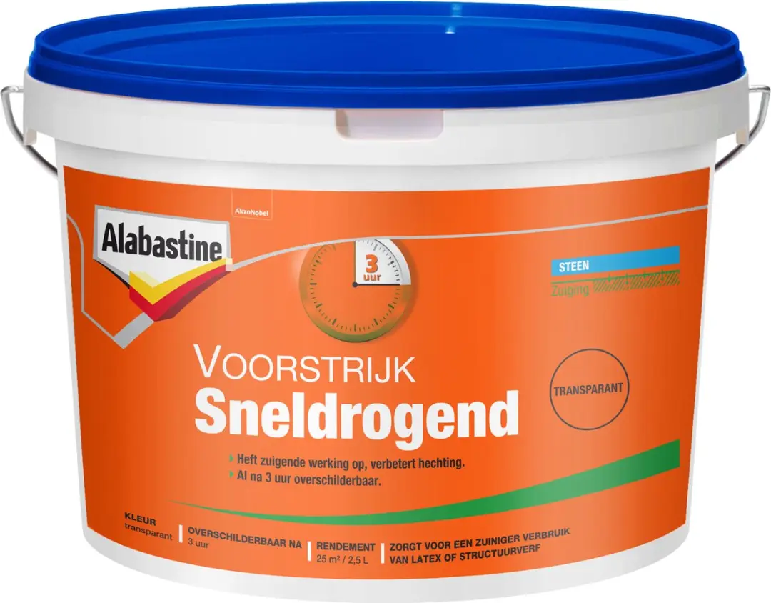 Alabastine sneldrogende voorstrijk transparant