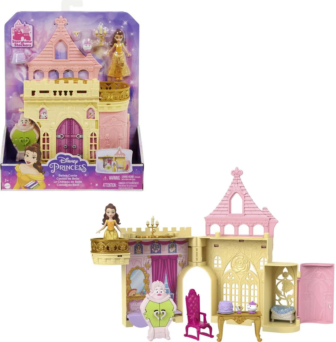 Disney Princess Belle Kasteel Speelset HLW94 - Meerkleurig