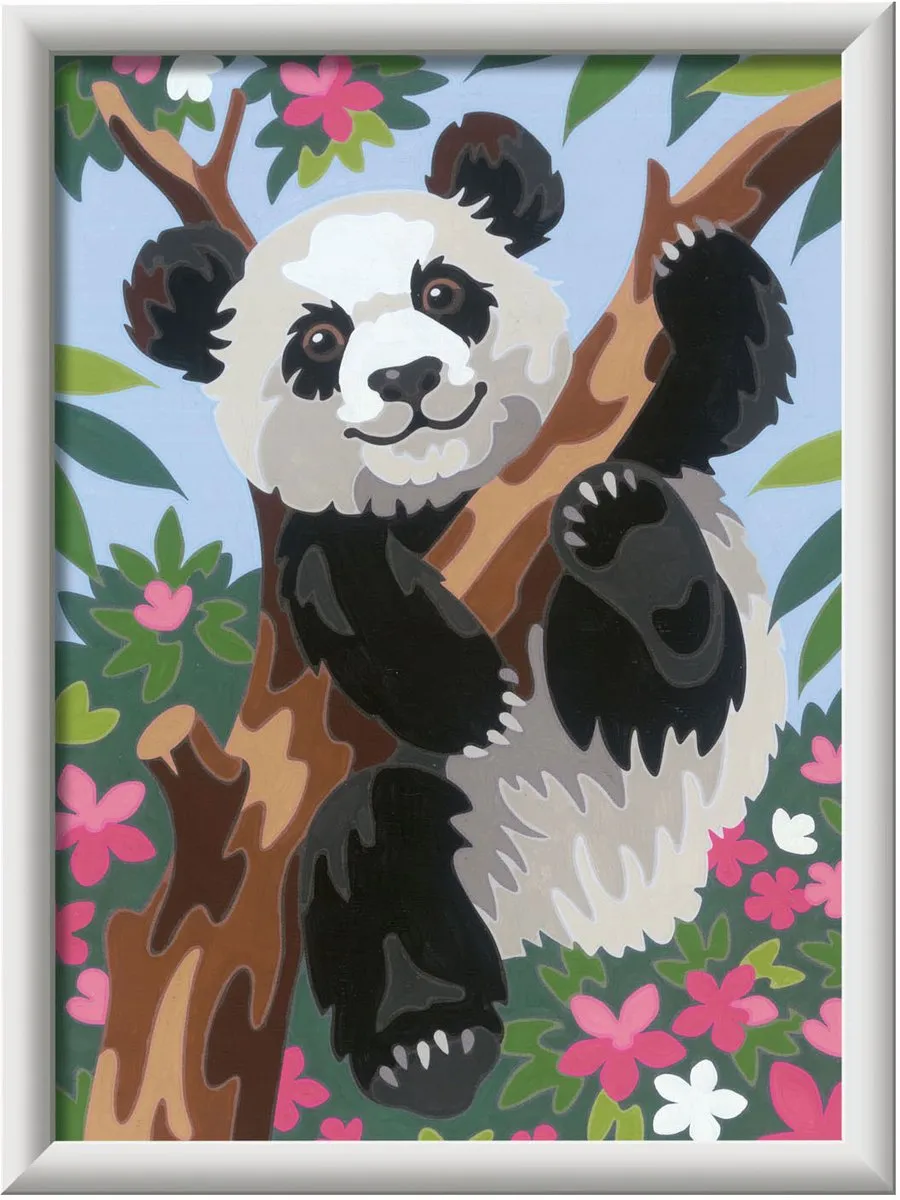 Ravensburger CreArt Playful Panda Schilderen op nummer - 15 Kleuren