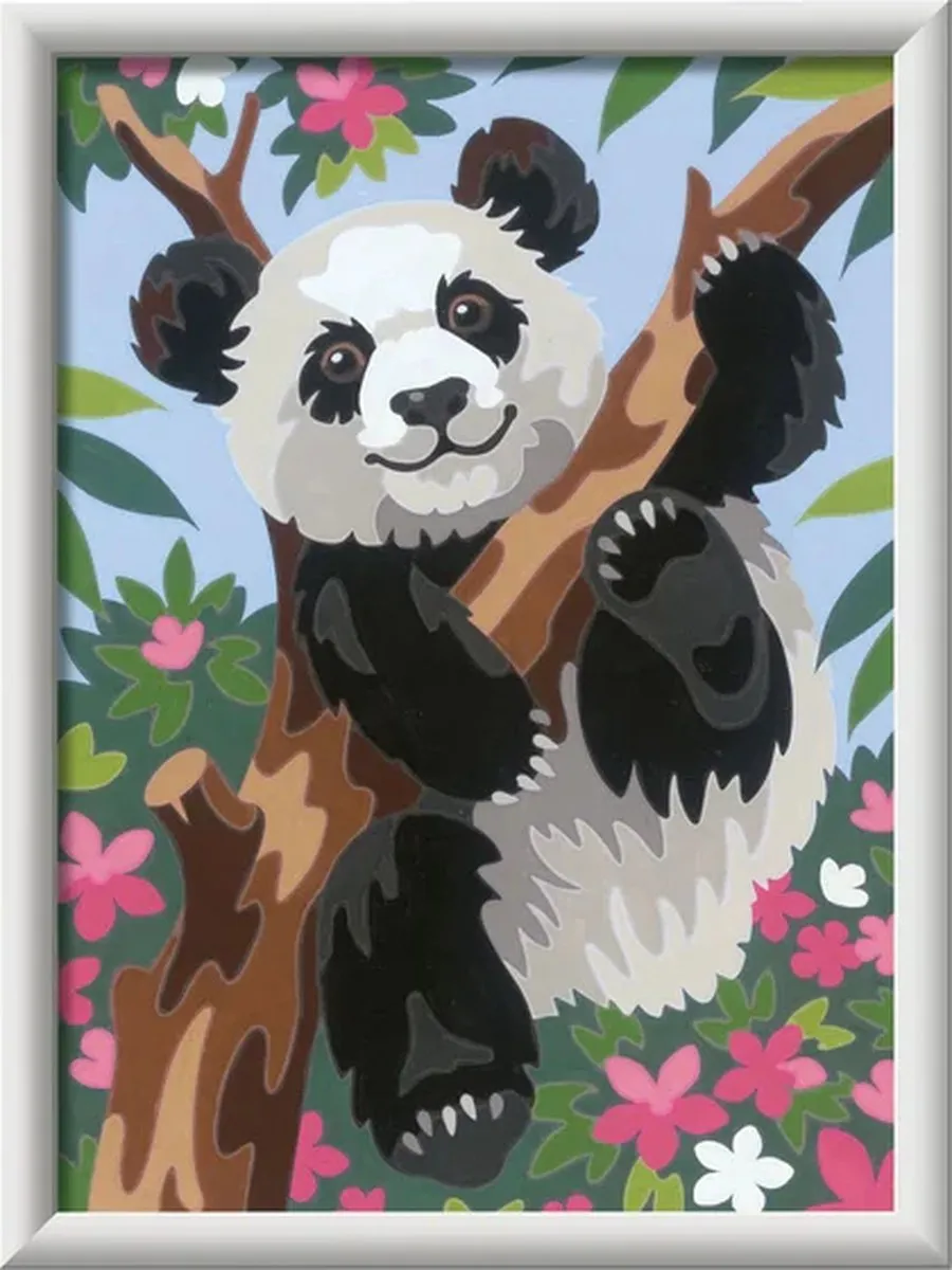 Ravensburger CreArt Playful Panda Schilderen op nummer - 15 Kleuren