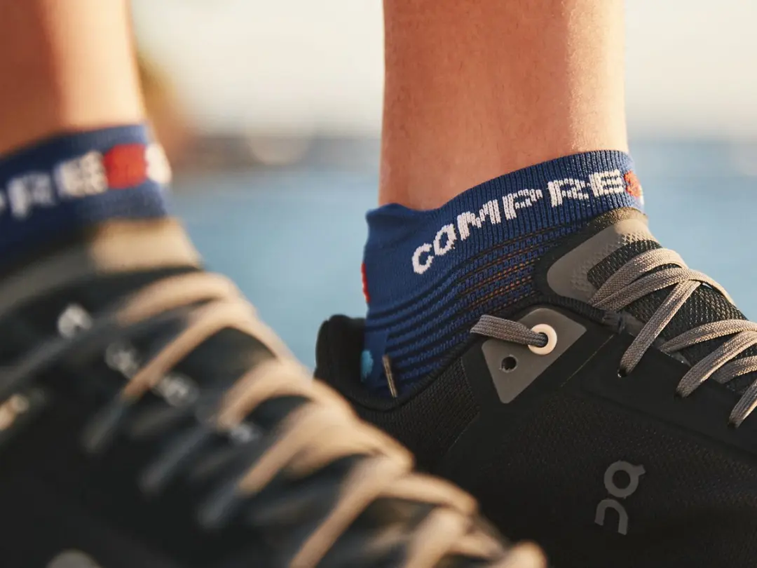 Compressport Pro Racing Sock v4 Run Low - Lichtblauw - afbeelding 6 van 6