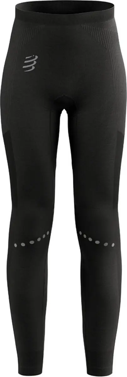 Compressport Winter Running Legging Dames M - Zwart